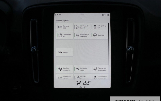 Volvo XC 40 cena 103555 przebieg: 125863, rok produkcji 2019 z Rydułtowy małe 352